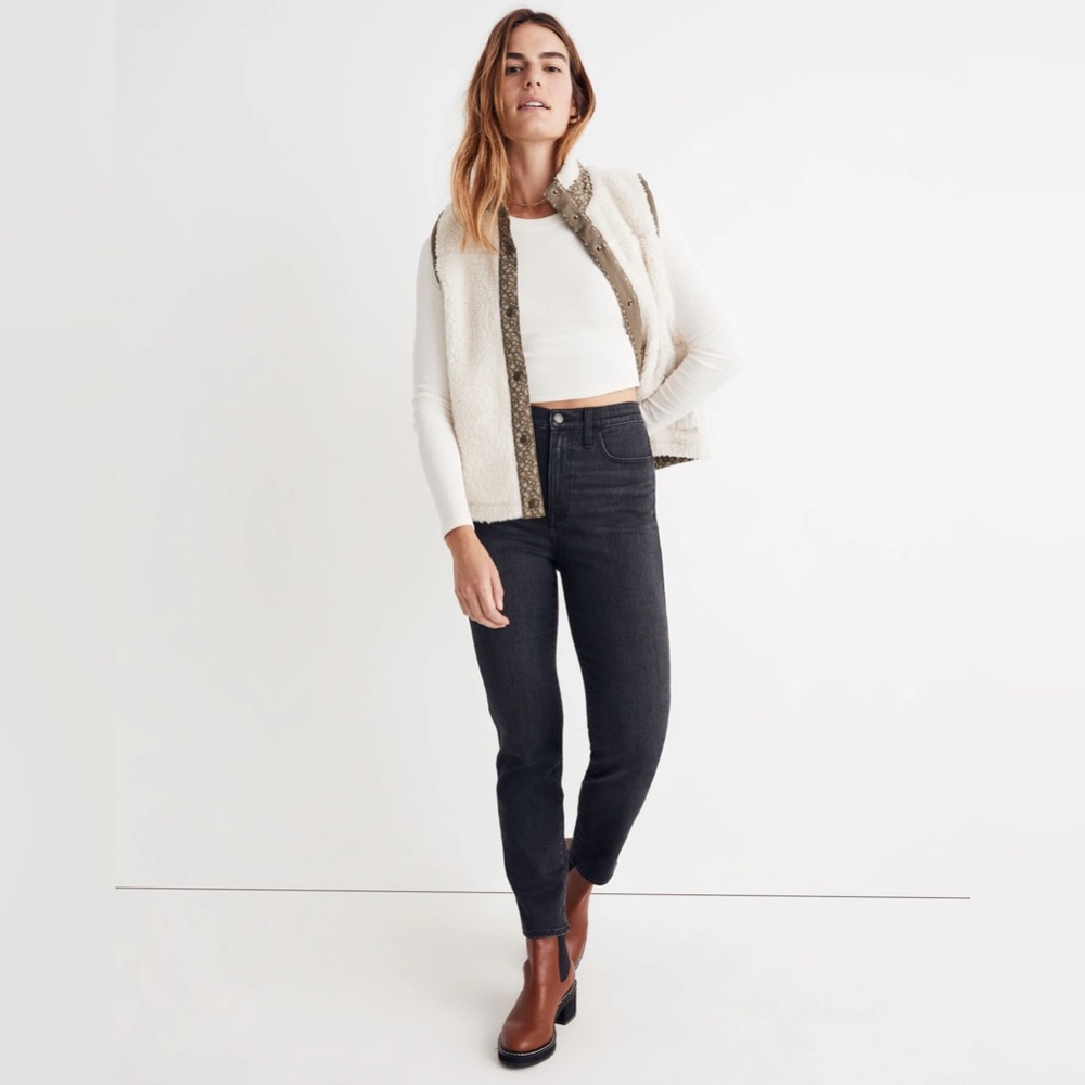 Madewell high-rise slim straight jean